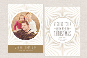 Christmas Card Template CC022, a Card Template by OtoStudio