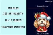 Christmas Dogs PNG Clipart Bundle, an Illustration by SinaCreation (Thumbnail 7 of 7)