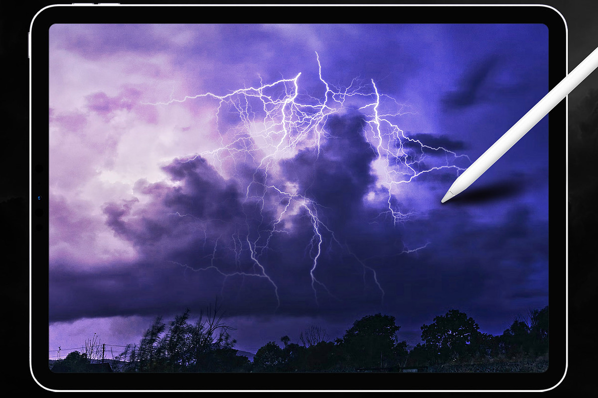 150 Lightning Procreate Brushes, a Brush Add-On by ArtistMef (Photo 8 of 8)