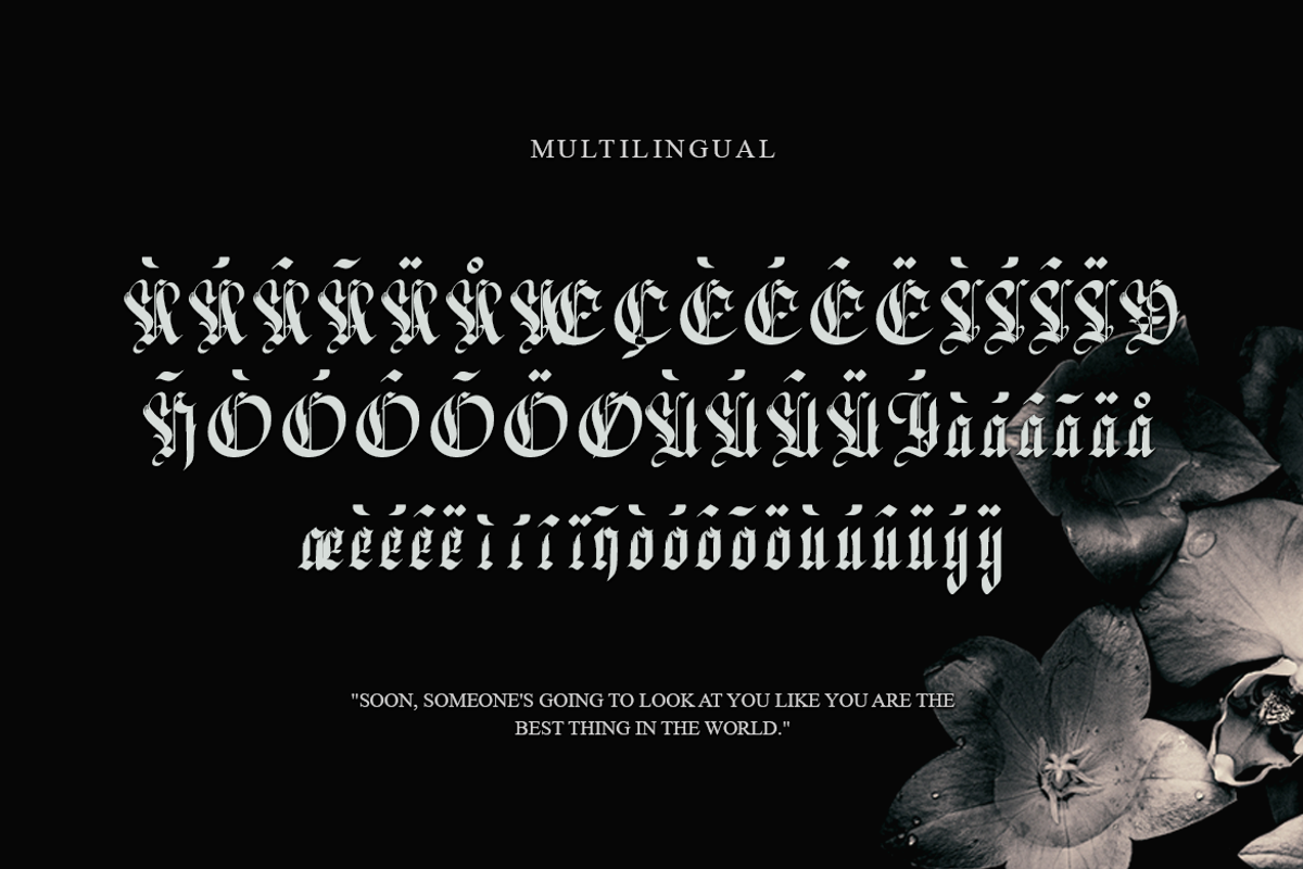 Marvellious - Blackletter Typeface, a Blackletter Font by Meizzaluna Design (Photo 6 of 11)