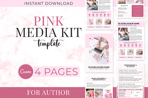 4 Page Media Kit Canva Template