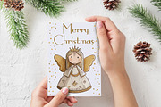 30 Whimsical Christmas Angel Clipart, a Seasonal Illustration by V Design Creator (Thumbnail 7 of 10)