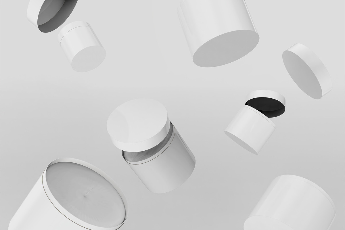 3d Floating Scented Candles Mockup, a Print Template by The Rose Project (Photo 3 of 3)