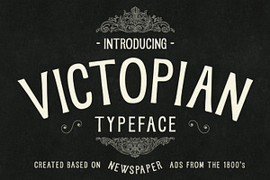 VICTOPIAN - A Vintage Display Font