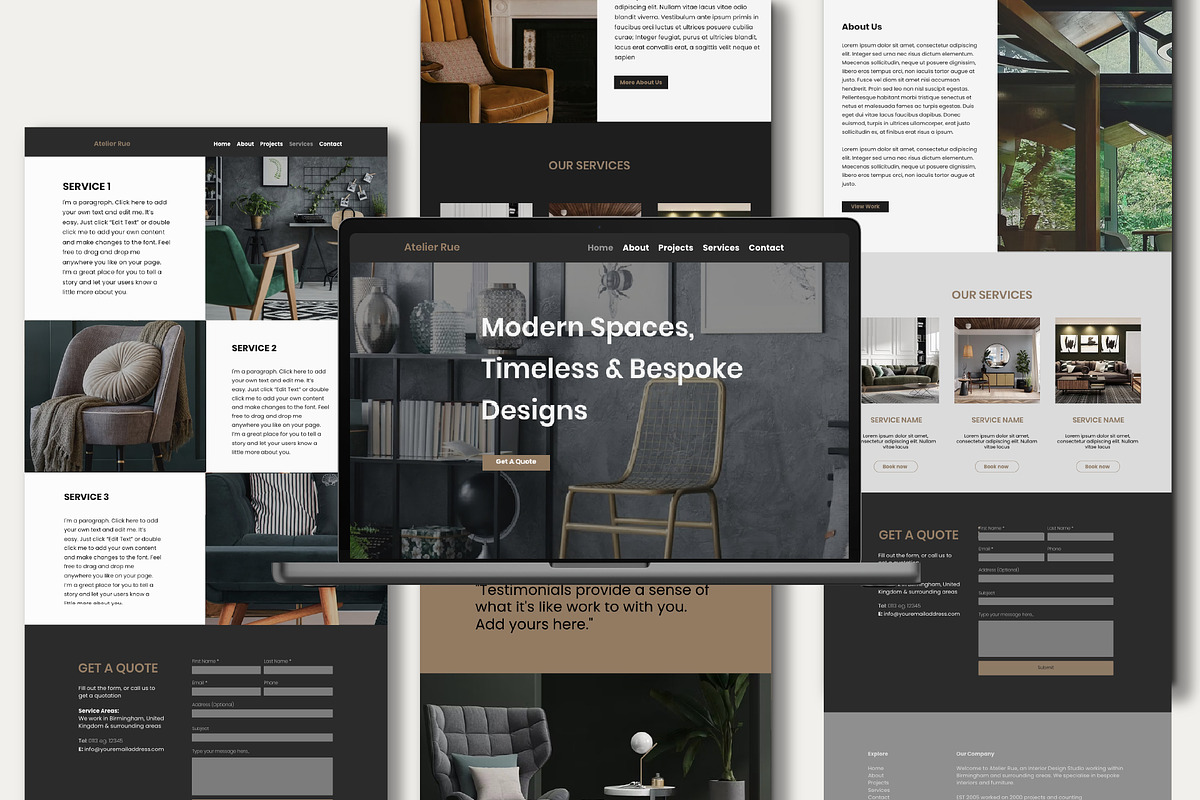 Wix Website for Interior Designers, a Wix Template by Sky Dore Design (Photo 6 of 11)
