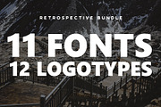 Retrospective Bundle - Fonts & Logos, a Handwritten Font by Roman Paslavsky (Thumbnail 1 of 18)
