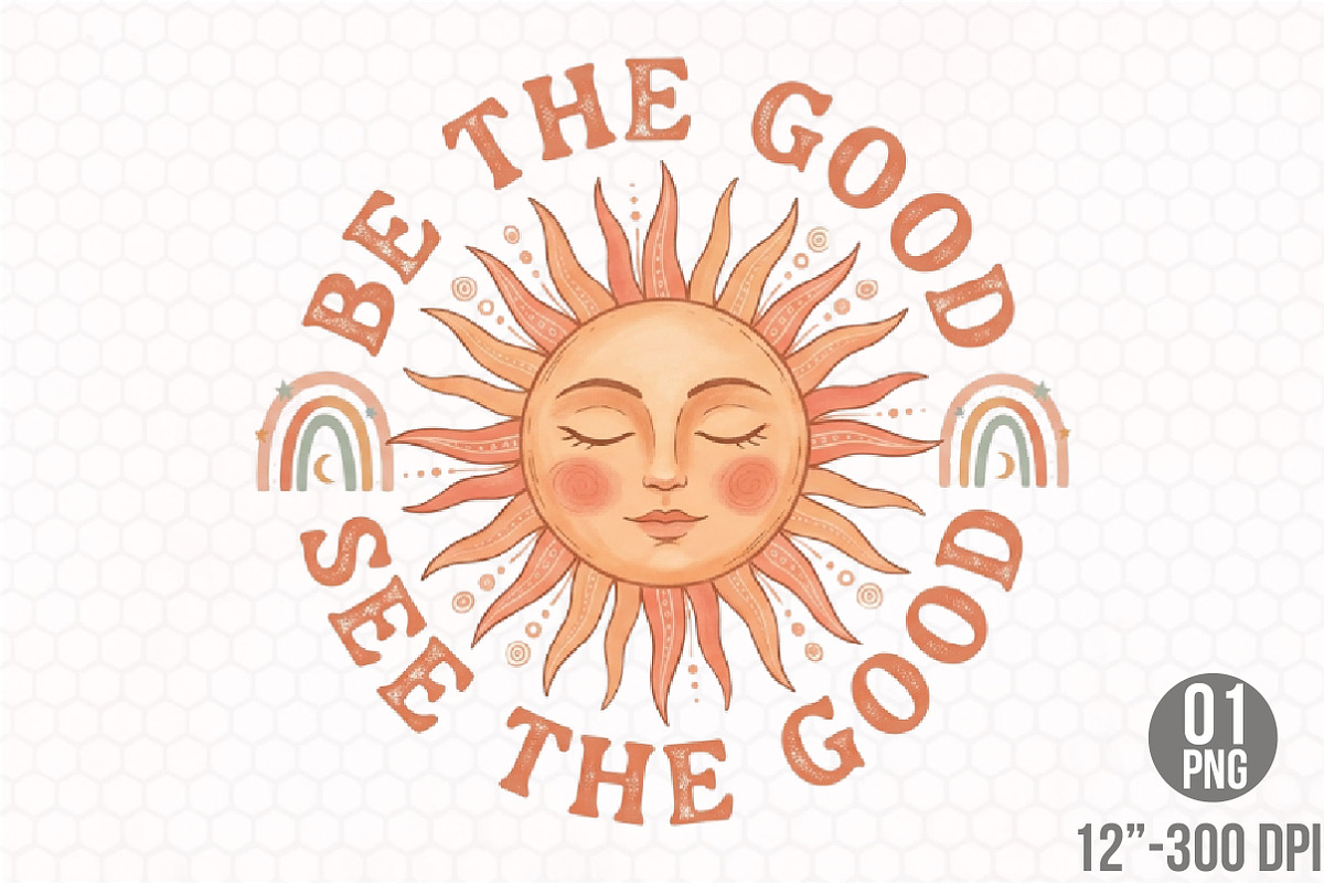 Boho Retro PNG Sublimation, a Seasonal Illustration by Designking (Photo 1 of 3)