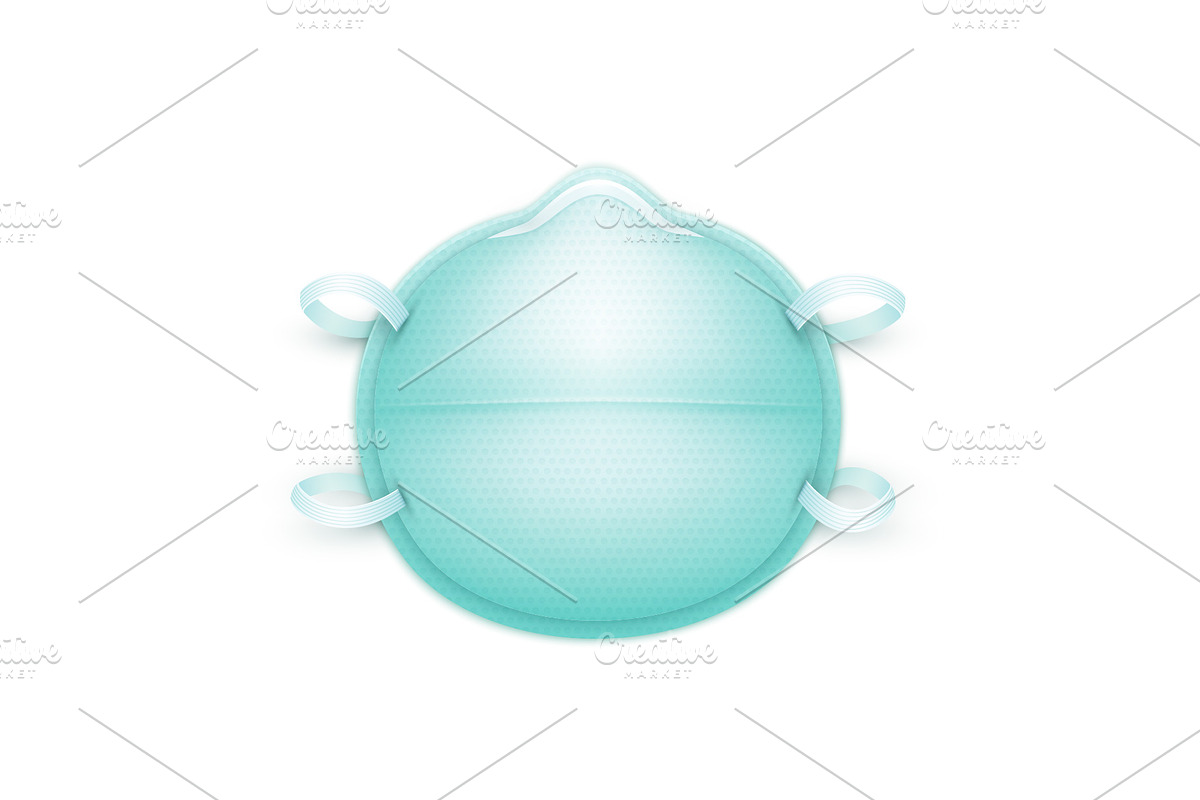 Realistic Vector Masks, a Healthcare Illustration by Alex Serada (Photo 3 of 6)