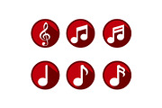 Music Tone Icon Set Vector Design, a Branding & Logo Template by Atlantis X Nurman Arbai (Thumbnail 2 of 2)