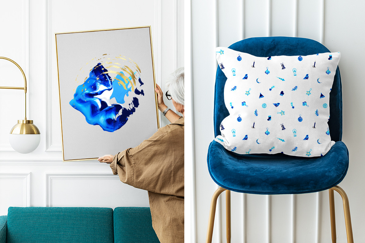 Abstract acrylic. Winter collection, an Object Graphic by Julie&Taily (Photo 3 of 30)