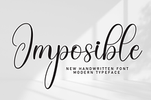 Imposible | Script Font