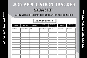 Job Application Tracker - PDF