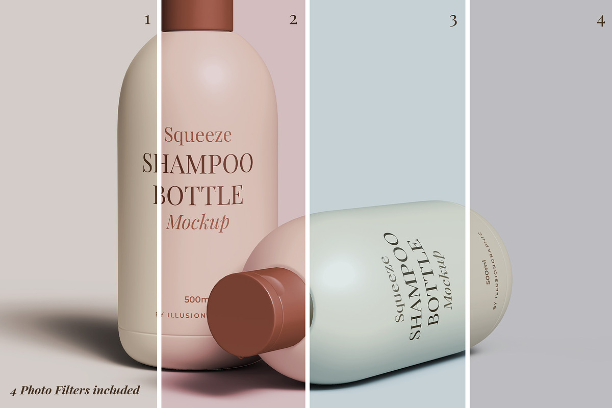 Squeeze Shampoo Bottle Mockup, a Packaging Mockup by Illusiongraphic (Photo 10 of 22)