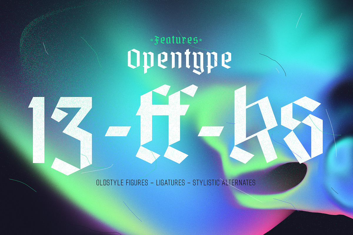 Doppler Modern Blackletter, a Blackletter Font by YockMercado (Photo 5 of 6)