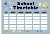School Timetable for Science Lovers, a Print Template by Soulprint Mercury (Thumbnail 1 of 2)