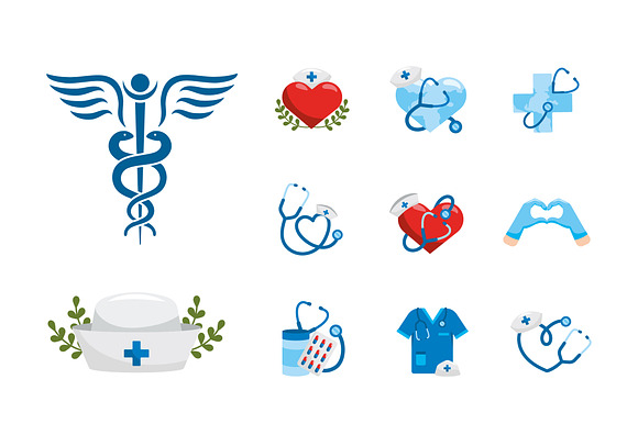 Nurse Healthcare Illustration Set preview 2