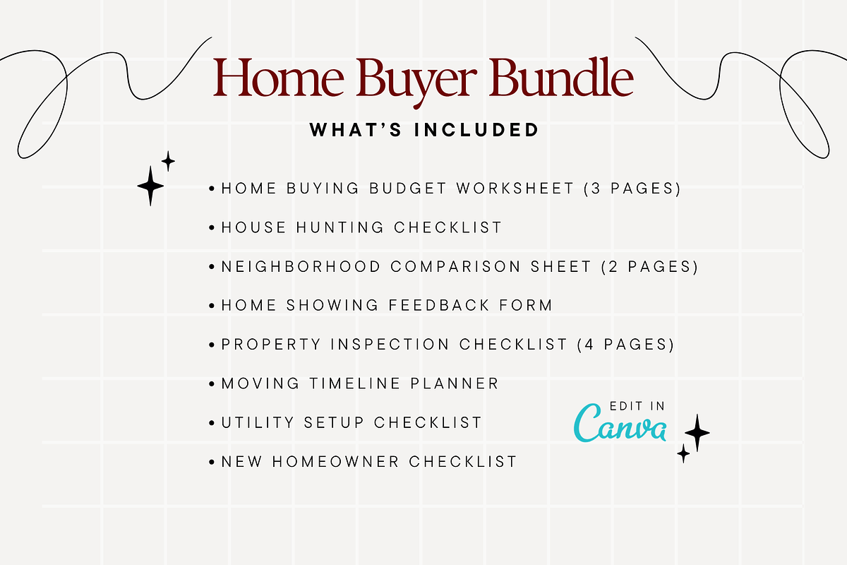 Home Buyer Guide Templates Bundle, a Stationery Template by Anna Design Studio (Photo 2 of 8)