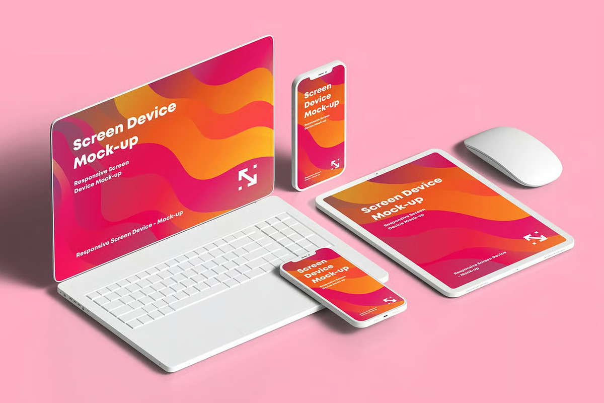 Responsive Clay Screen Device Mockup, a Device Mockup by zippypixelstudio (Photo 7 of 13)