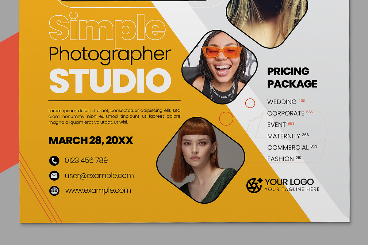 Photography Studio Flyer, a Flyer Template by ContestDesign (Photo 3 of 4)