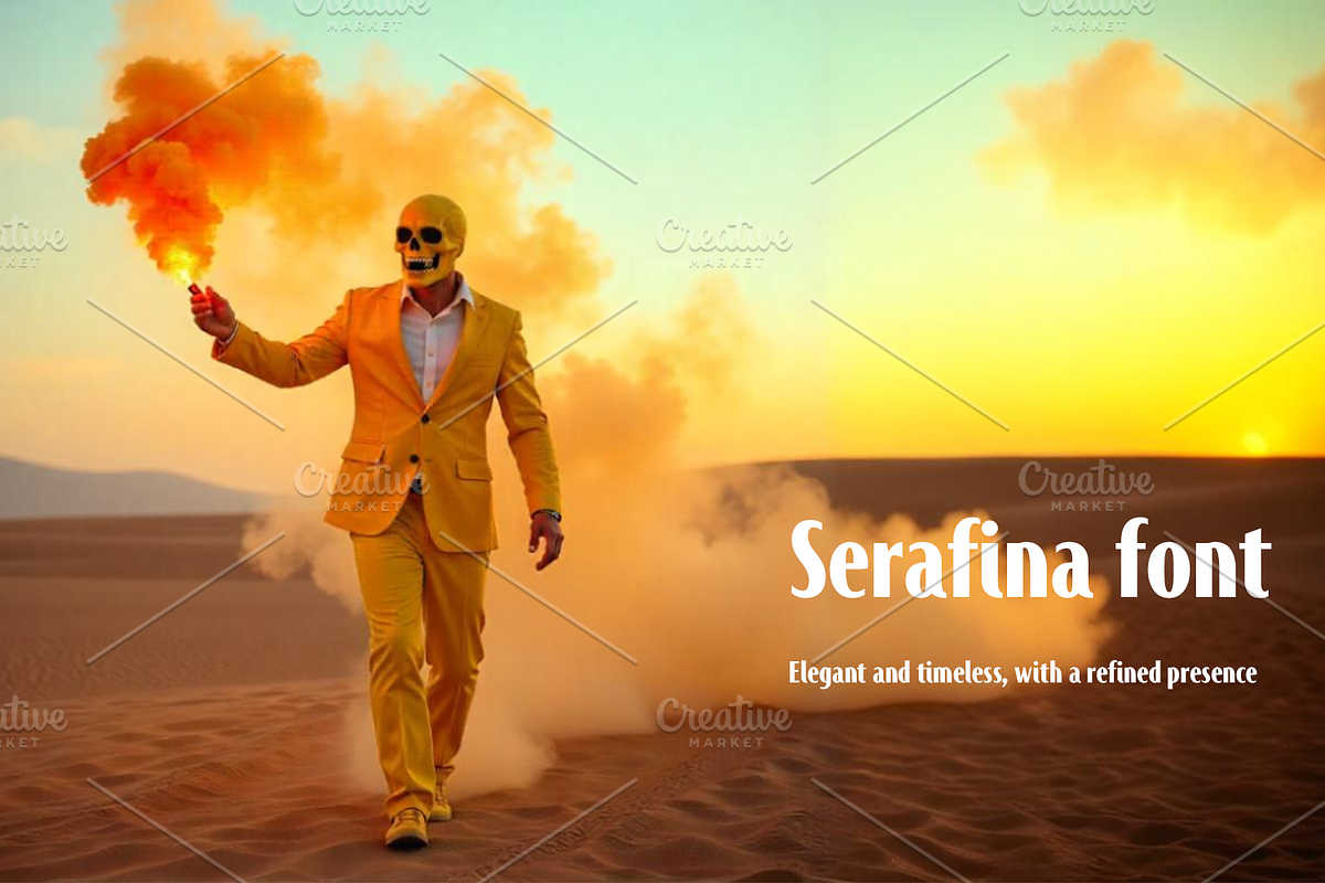 Serafina font-Regular-0128-25, a Font by canve (Photo 2 of 2)