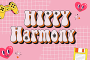 Hippy Harmony | Decorative Font, a Font by BAMBIN (Thumbnail 1 of 8)