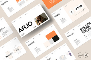 ARJO | Brand Guidelines Canva, a Presentation Template by creathrivestudio