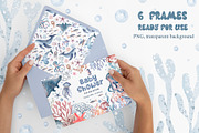 Ocean Animals Watercolor Clipart, an Animal Illustration by LenArt (Thumbnail 9 of 16)