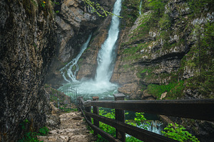 Spectacular Savica waterfall view, a Nature Photo by Alpine Dreams