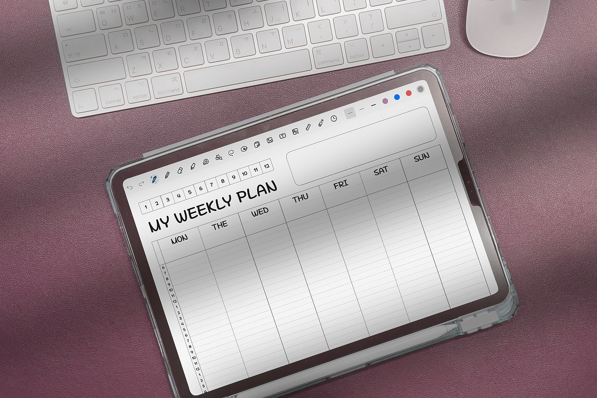 Simple Weekly Planner, a Print Template by dott (Photo 3 of 3)