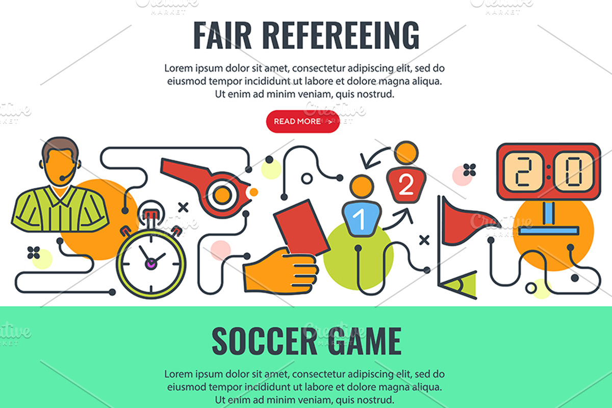 Soccer Banners and Concepts, a Sport Illustration by TAlex (Photo 3 of 6)