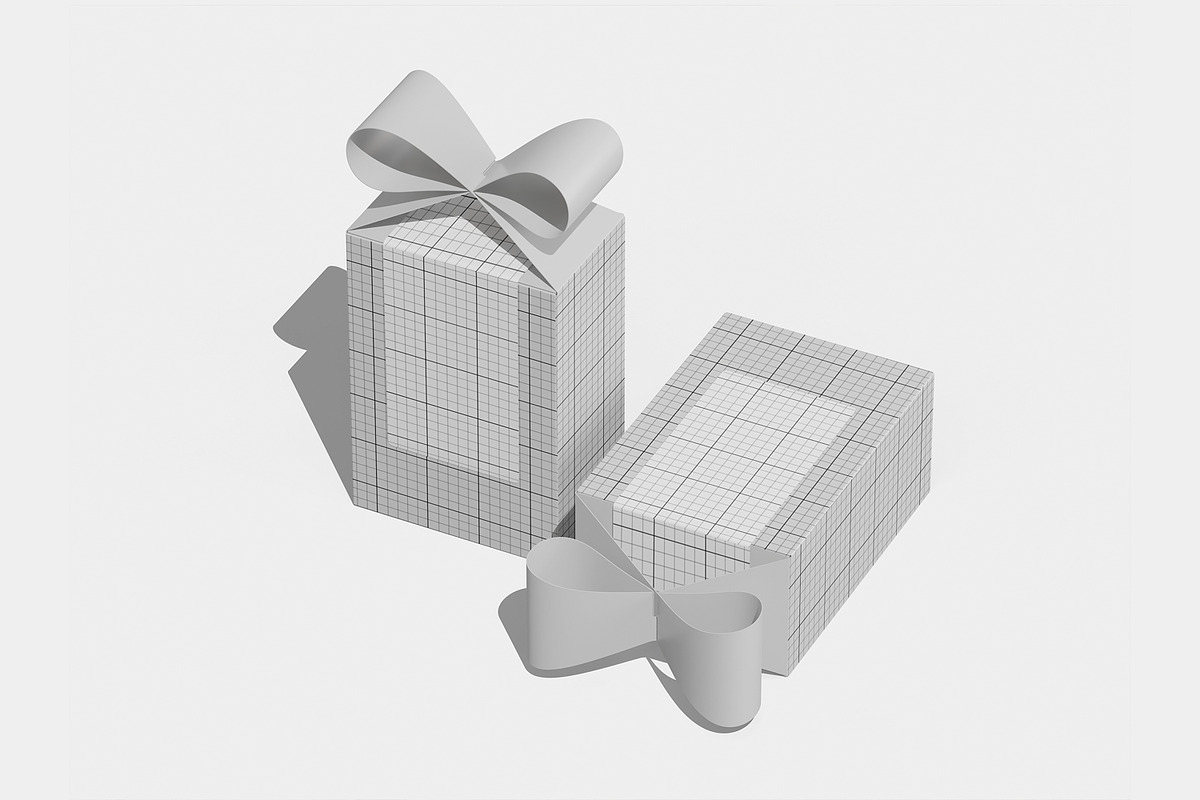 Gift Box Mockup, a Packaging Mockup by Unerispace (Photo 3 of 3)