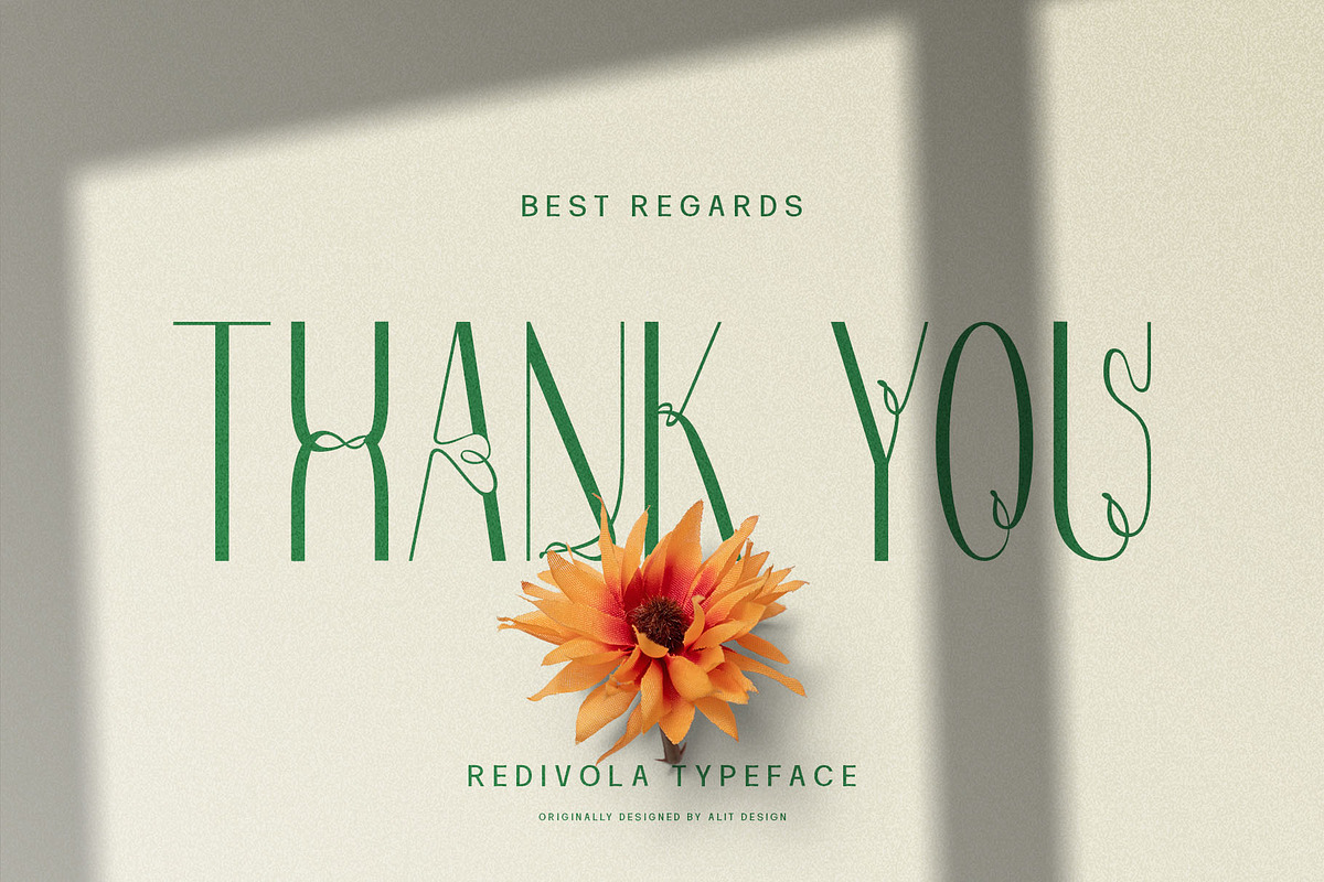 Redivola Typeface, a Sans Serif Font by alit design (Photo 15 of 15)