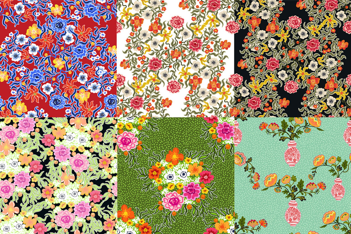 Floral & Vases, a Pattern Graphic by Anastasia (Photo 8 of 11)