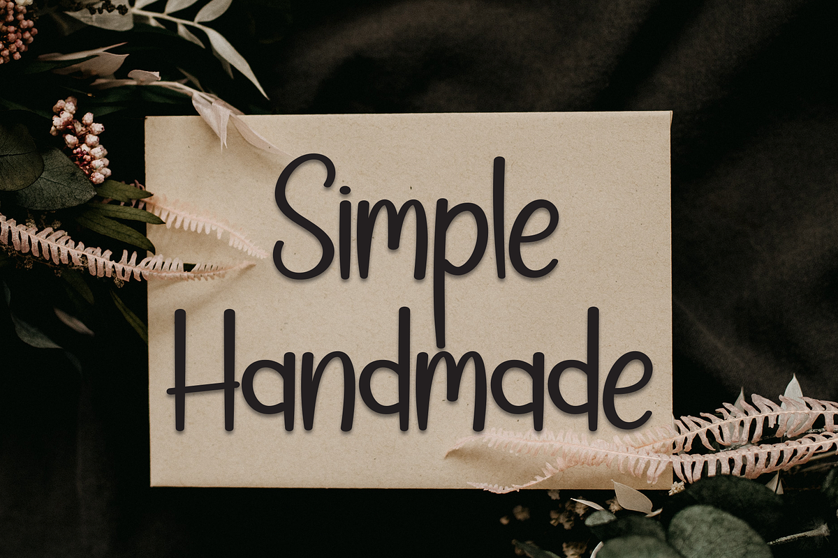 Simple Spooky | Script Font, a Script Font by Scratchones