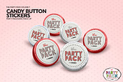 Candy Button Sticker Mockup, a Packaging Mockup by INCDesign (Thumbnail 2 of 6)