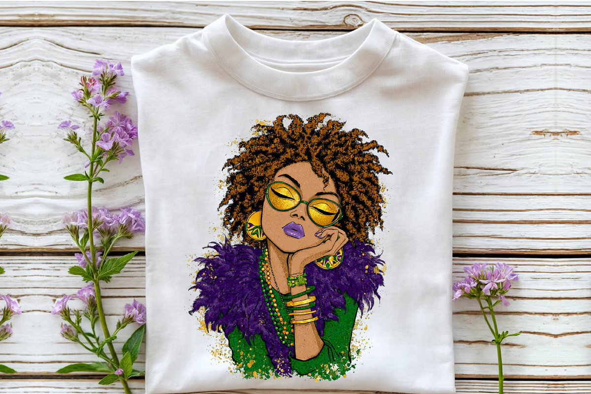 Afro Girls Mardi Gras Clipart, an Illustration by Sublimation Artist (Photo 6 of 6)