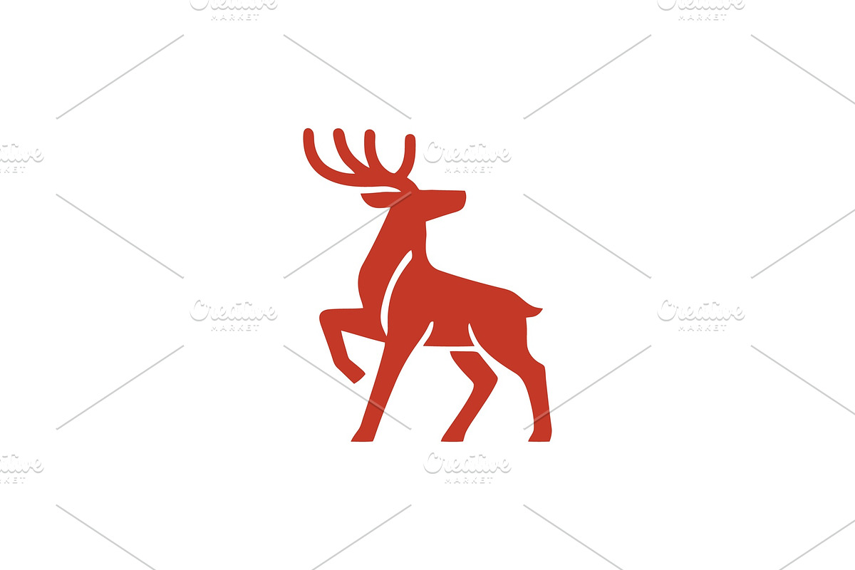 Minimal Deer Vector Logo, a Branding & Logo Template by Vectorium Studio (Photo 1 of 2)