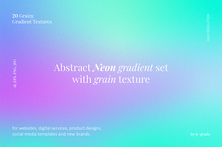 20 Abstract Neon Gradients 2