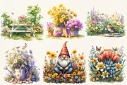 Spring Garden Sublimation Clipart, a Work Illustration by OK Design (Thumbnail 2 of 3)