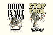 Retro Boom Characters, an Object Illustration by Graptail (Thumbnail 2 of 8)
