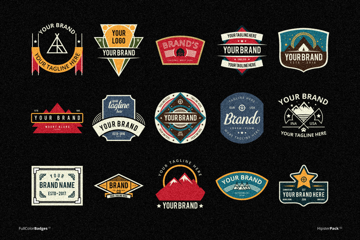 Hipster Pack 02, a Branding & Logo Template by Juru Rancang Graphic (Photo 2 of 7)