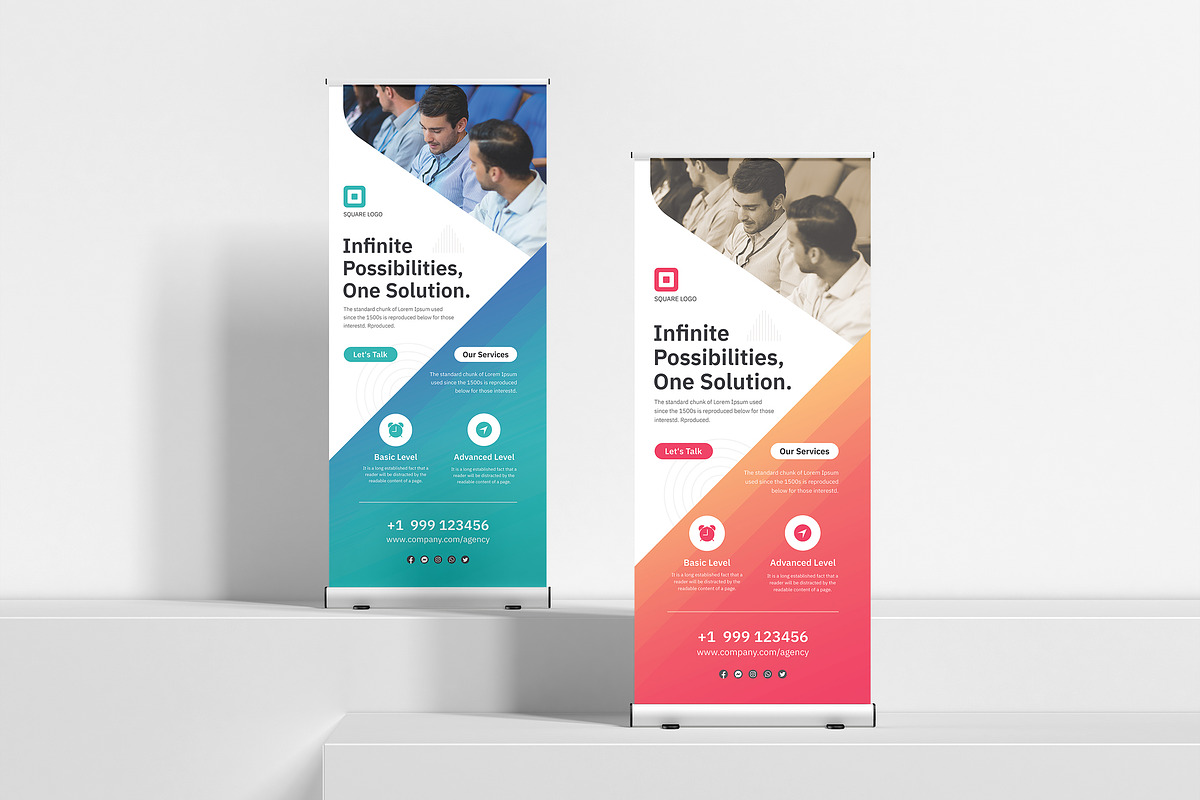 Rollup Banner Templates, a Stationery Template by graphix_shiv