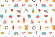 Summer vacation card and pattern, a Pattern Graphic by tetiana.svirska (Thumbnail 3 of 7)