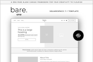 Bare | One Page Squarespace Template, a Squarespace Template by Ldot Designs