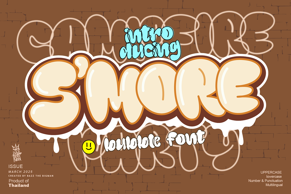 Smore, a Sans Serif Font by BBtypeStudios (Photo 1 of 9)