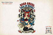 Pinup Grease Monkey, Sublimation PNG, a Graphic by GlitterCraft (Thumbnail 10 of 42)