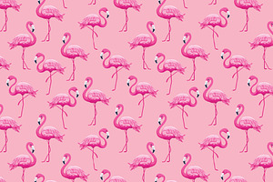 Tropical Flamingo Pattern