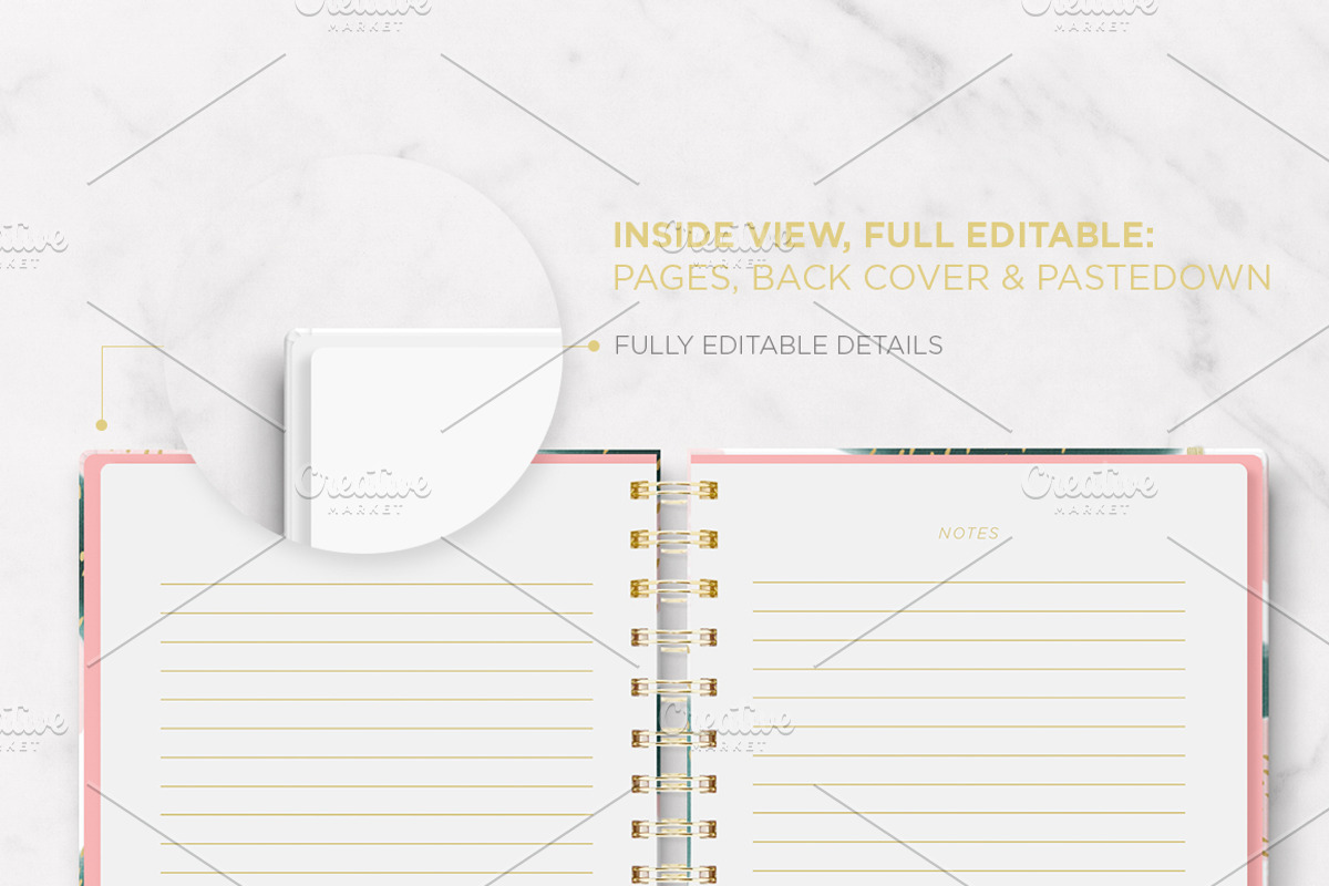 Planner & Agenda 7x9 Mockup, a Pens & Pencil Mockup by tomodachi studio (Photo 4 of 6)