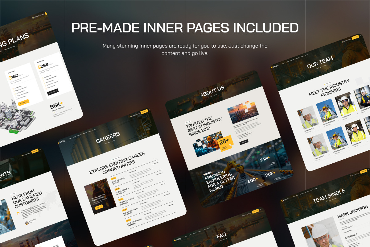 Instry – Industry & Factory Theme, a WordPress Template by Opal Wordpress Theme (Photo 6 of 7)