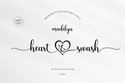 Madelyn Heart Font, a Script Font by Burhan Afif (Thumbnail 1 of 9)